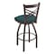 Holland Bar Stool Co 25" Swivel Counter Stool, Bronze Finish, Graph Tidal Seat 82025BZ022 - alternate 3